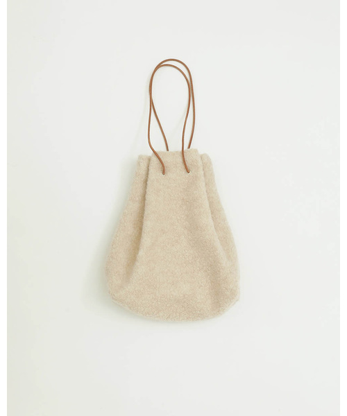 TODAYFUL（トゥデイフル）の「ウールパイルパース（ハンドバッグ・レディース・キナリ/ベージュ・FREE）」の4枚目の写真