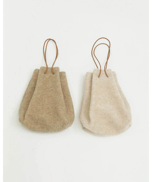 TODAYFUL（トゥデイフル）の「ウールパイルパース（ハンドバッグ・レディース・キナリ/ベージュ・FREE）」の5枚目の写真