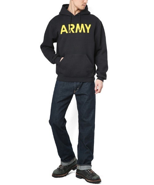 SOFFE（ソフィー）の「SOFFE ソフィー ARMY プリントフードスウェット（パーカー・メンズ・ブラック・M/L/XL/S）」の2枚目の写真