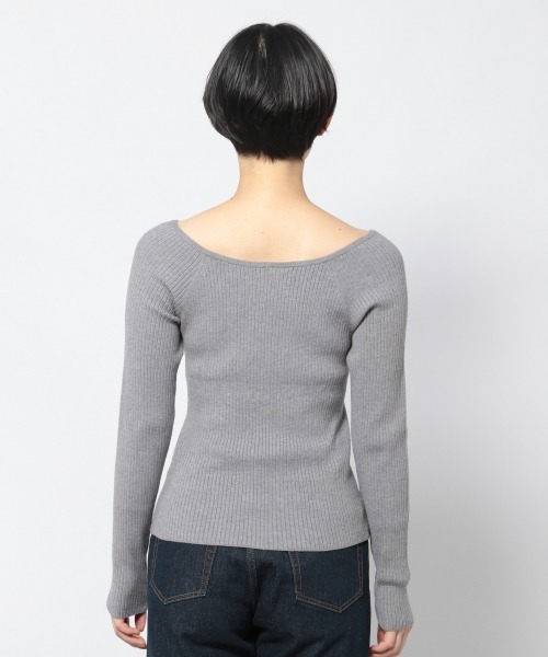 PAGEBOY(ページボーイ)の「スクエアネックリブプルオーバー(Tシャツ/カットソー・レディース・オフホワイト/モカ/グレー/ブラック・FREE)」の15枚目の写真
