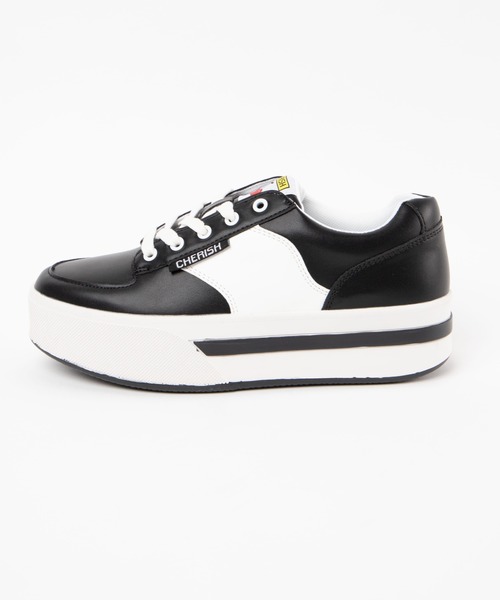 WEGO(ウィゴー)の「WEGO/チェリーモチーフ厚底スニーカー(スニーカー・レディース・ライトピンク/ブラック/ホワイト・LARGE/MEDIUM)」の8枚目の写真