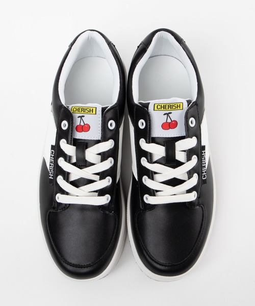 WEGO(ウィゴー)の「WEGO/チェリーモチーフ厚底スニーカー(スニーカー・レディース・ライトピンク/ブラック/ホワイト・LARGE/MEDIUM)」の14枚目の写真