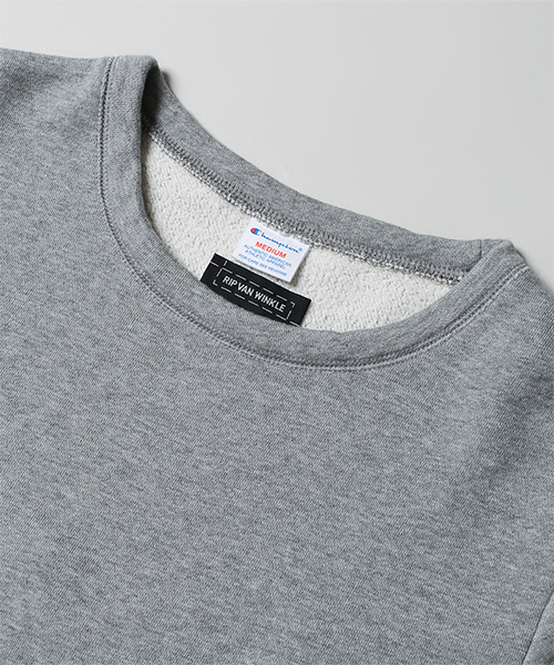 NANO universe(ナノユニバース)の「champion×ripvanwinkle/ 別注PULLOVER(スウェット・メンズ・ブラック/グレー・SMALL/LARGE/MEDIUM/X-LARGE)」の6枚目の写真