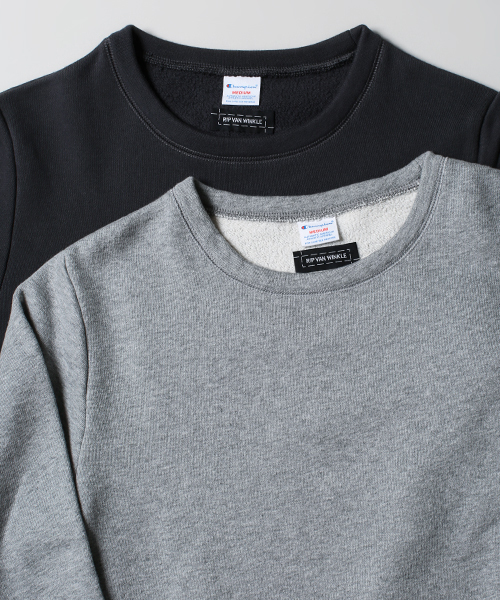 NANO universe(ナノユニバース)の「champion×ripvanwinkle/ 別注PULLOVER(スウェット・メンズ・ブラック/グレー・SMALL/LARGE/MEDIUM/X-LARGE)」の3枚目の写真