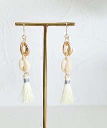 BAYFLOW | シェルタッセルピアス(ピアス（両耳用）)