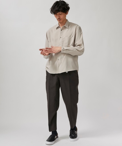 FACTOTUM（ファクトタム）の「【FACTOTUM】EX.ポプリンワイドシャツ/ 09060639（シャツ/ブラウス・メンズ・ベージュ/ミント/グリーン・44/46）」の15枚目の写真