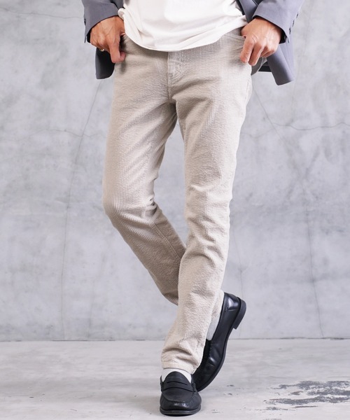 jiggys shop(ジギーズショップ)の「ストレッチ チノ スリムパンツ(チノパンツ・メンズ・ホワイト系その他/ブラウン系その他/ライトベージュ/グレー系その他/モカ/グレー/カーキ/ホワイト/ライトグレー/ネイビー/ブラウン/ワイン/ブルー系その他/ブラウン系その他2/ブラック系その他/ブラック/ブルー系その他2/インディゴブルー/グレイッシュベージュ/カモフラージュ/グレー系その他2/チャコールグレー/ベージュ/アイボリー/グレー系その他3/グレー系その他4/ブラウン系その他3・SMALL/MEDIUM/LARGE/X-LARGE/XX-LARGE)」の11枚目の写真