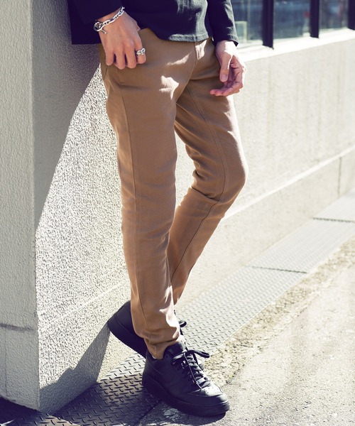 jiggys shop(ジギーズショップ)の「ストレッチ チノ スリムパンツ(チノパンツ・メンズ・ホワイト系その他/ブラウン系その他/ライトベージュ/グレー系その他/モカ/グレー/カーキ/ホワイト/ライトグレー/ネイビー/ブラウン/ワイン/ブルー系その他/ブラウン系その他2/ブラック系その他/ブラック/ブルー系その他2/インディゴブルー/グレイッシュベージュ/カモフラージュ/グレー系その他2/チャコールグレー/ベージュ/アイボリー/グレー系その他3/グレー系その他4/ブラウン系その他3・SMALL/MEDIUM/LARGE/X-LARGE/XX-LARGE)」の14枚目の写真