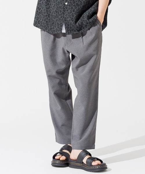 JEANS FACTORY （ジーンズファクトリー）の「[NOIR FABRIK/ヌワールファブリック] トロピカル2WAYストレッチアンクルトラウザー（その他パンツ・メンズ・ブラック/グレー・S/M）」の2枚目の写真