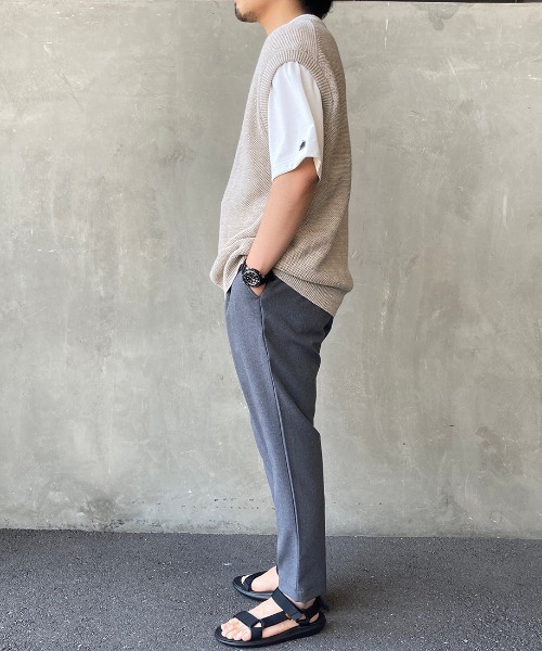 JEANS FACTORY （ジーンズファクトリー）の「[NOIR FABRIK/ヌワールファブリック] トロピカル2WAYストレッチアンクルトラウザー（その他パンツ・メンズ・ブラック/グレー・S/M）」の15枚目の写真