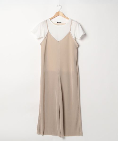 SpRay（スプレイ）の「プリーツキャミオールインワンアンサンブル（つなぎ/オールインワン・レディース・ブラック/オフホワイト/カーキ/モカ/ベージュ・FREE）」の10枚目の写真