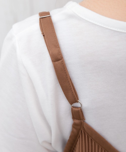 SpRay（スプレイ）の「プリーツキャミオールインワンアンサンブル（つなぎ/オールインワン・レディース・ブラック/オフホワイト/カーキ/モカ/ベージュ・FREE）」の12枚目の写真