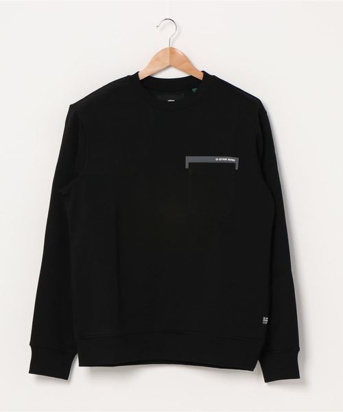 G-STAR（ジースター）の「Hunting Patch Sweater（スウェット・メンズ・ダークブラック・SMALL/MEDIUM/LARGE）」の3枚目の写真