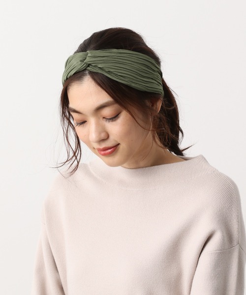 GLOBAL WORK（グローバルワーク）の「2WAYターバン/892054（ヘアバンド・レディース・ライトブルー/ブラック/オフホワイト/オレンジ/グリーン/ライトグレー/その他/ライトベージュ/ネイビー/グリーン系その他6/ベージュ・FREE）」の7枚目の写真