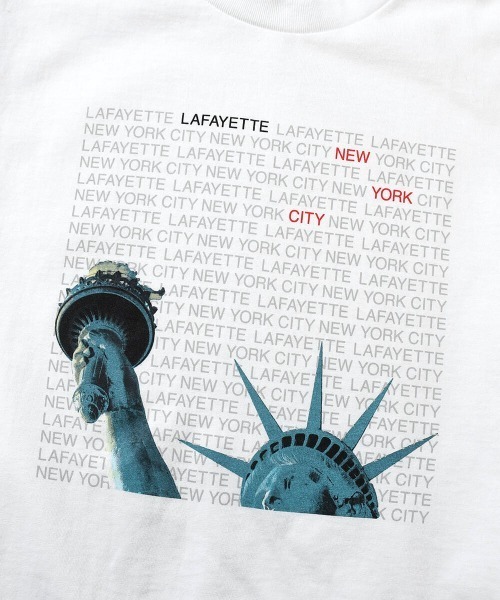 LFYT（エルエフワイティー）の「LFYT ラファイエット [Lafayette] - リバティー ニューヨーク 半袖 グラフィック Tシャツ [LIBERTY OF NY TEE]（Tシャツ/カットソー・メンズ・ホワイト/ブラック/ライトグリーン・LARGE/X-LARGE/MEDIUM/SMALL）」の5枚目の写真