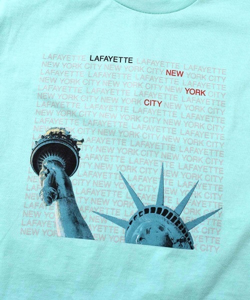 LFYT（エルエフワイティー）の「LFYT ラファイエット [Lafayette] - リバティー ニューヨーク 半袖 グラフィック Tシャツ [LIBERTY OF NY TEE]（Tシャツ/カットソー・メンズ・ホワイト/ブラック/ライトグリーン・LARGE/X-LARGE/MEDIUM/SMALL）」の10枚目の写真