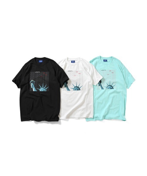 LFYT（エルエフワイティー）の「LFYT ラファイエット [Lafayette] - リバティー ニューヨーク 半袖 グラフィック Tシャツ [LIBERTY OF NY TEE]（Tシャツ/カットソー・メンズ・ホワイト/ブラック/ライトグリーン・LARGE/X-LARGE/MEDIUM/SMALL）」の11枚目の写真