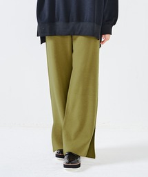 CONSCIOUS DAY | スリットニットワイドパンツ CD0114(その他パンツ)