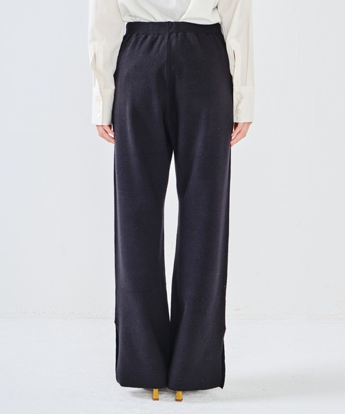 CONSCIOUS DAY（コンシャスデイ）の「スリットニットワイドパンツ CD0114（その他パンツ・レディース・カーキ/ブラック/ブラウン・ﾌﾘ-）」の7枚目の写真