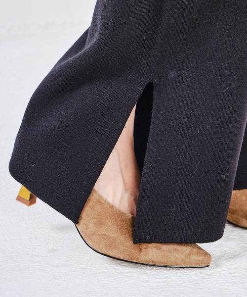 CONSCIOUS DAY（コンシャスデイ）の「スリットニットワイドパンツ CD0114（その他パンツ・レディース・カーキ/ブラック/ブラウン・ﾌﾘ-）」の11枚目の写真