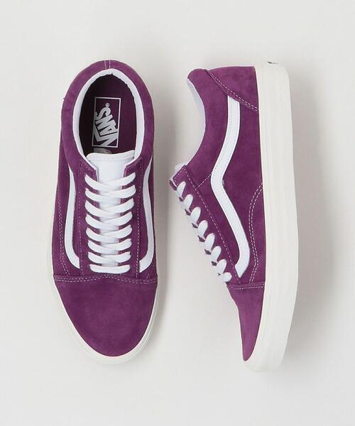 VANS(バンズ)の「<VANS(バンズ)> OLD SKOOL SUEDE/オールドスクール(スニーカー・メンズ・ライトグレー/ホワイト/パープル/ブラウン・7h/9/11/10/8/8h/9h)」の4枚目の写真