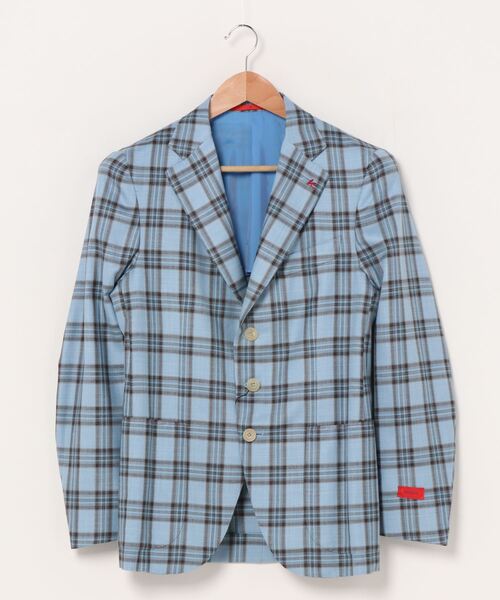 美品】イザイア シルクリネン テーラードジャケット イタリア製