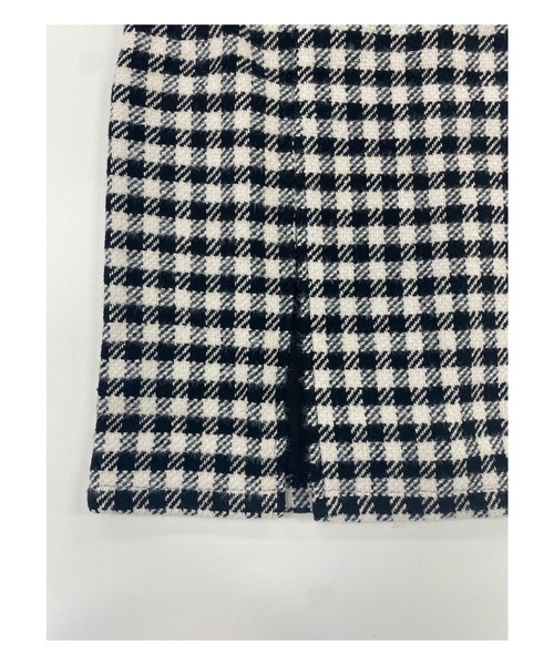 emi+(エミプラス)の「フロントボタンスリットチェックスカート(スカート・レディース・ブラック/ブラウン・S/M/L)」の18枚目の写真