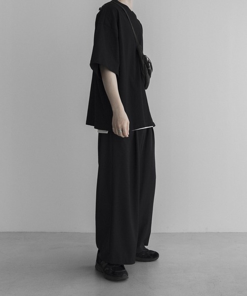 remer(リメール)の「loose basic Tee / ルーズベーシックT(Tシャツ/カットソー・メンズ・チャコールグレー/ライトグレー/ベージュ/ブルーグレー/マスタード/ブラック/カーキ/ブラウン/アッシュグレー/ホワイト/グレイッシュベージュ/ブラック系その他/ベージュ系その他・SMALL/MEDIUM/LARGE/X-SMALL/X-LARGE)」の18枚目の写真