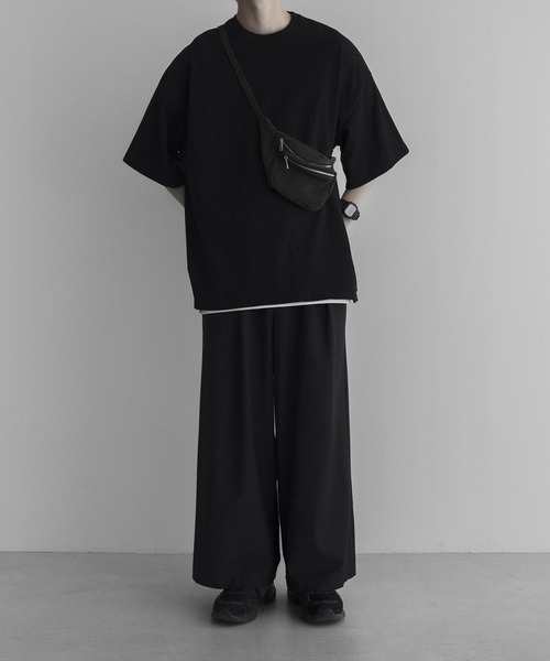 remer(リメール)の「loose basic Tee / ルーズベーシックT(Tシャツ/カットソー・メンズ・チャコールグレー/ライトグレー/ベージュ/ブルーグレー/マスタード/ブラック/カーキ/ブラウン/アッシュグレー/ホワイト/グレイッシュベージュ/ブラック系その他/ベージュ系その他・SMALL/MEDIUM/LARGE/X-SMALL/X-LARGE)」の19枚目の写真