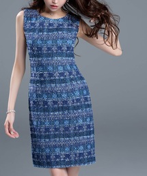 エミリアウィズ　マリアケント　ツイード　ブルー emiriawiz（エミリアウィズ）の「マリアケントショートスリーブ