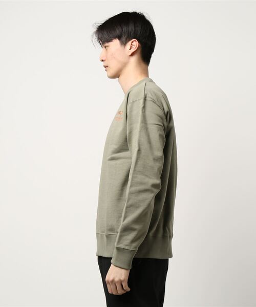 417 EDIFICE（フォーワンセブンエディフィス）の「【 FAMOUS DEPARTMENT STORE / フェイマス デパートメント ストア】 胸刺繍クルーネック（スウェット・メンズ・ライトグレー/ブラック/サファリグリーン/ホワイト・SMALL/MEDIUM/LARGE）」の22枚目の写真