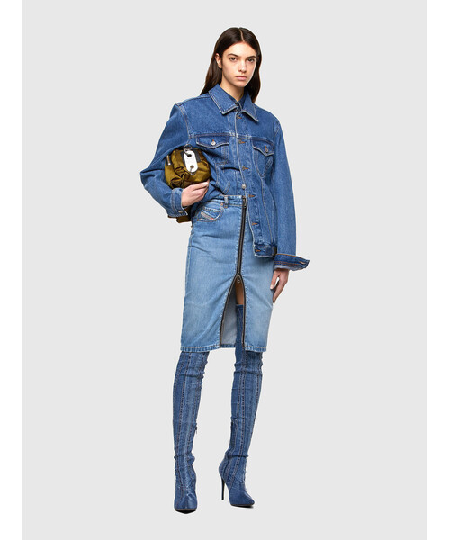 DIESEL(ディーゼル)の「レディース ナイロン ハンドバッグ(ハンドバッグ・レディース・ブラック/カーキ・UNI)」の11枚目の写真