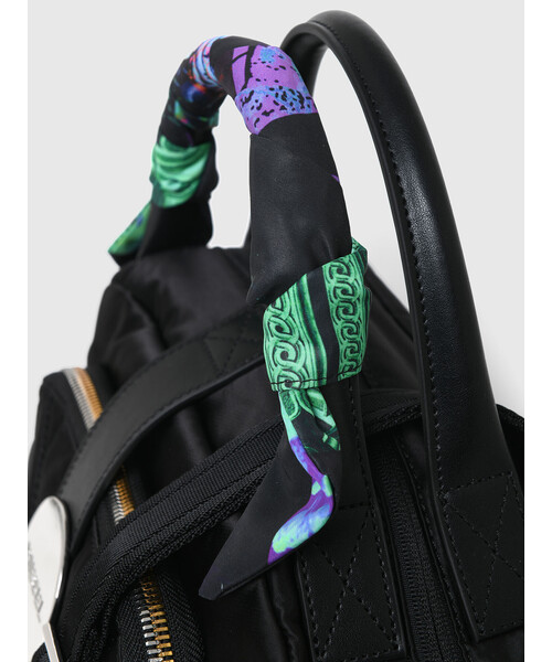 DIESEL(ディーゼル)の「レディース ナイロン ハンドバッグ(ハンドバッグ・レディース・ブラック/カーキ・UNI)」の4枚目の写真