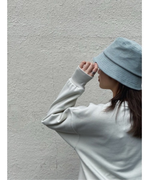 AZUL by moussy（アズールバイマウジー）の「CORDUROY BUCKET HAT/コーデュロイバケットハット（ハット・レディース・ライトブルー/ライトベージュ/ブラック・FREE）」の19枚目の写真