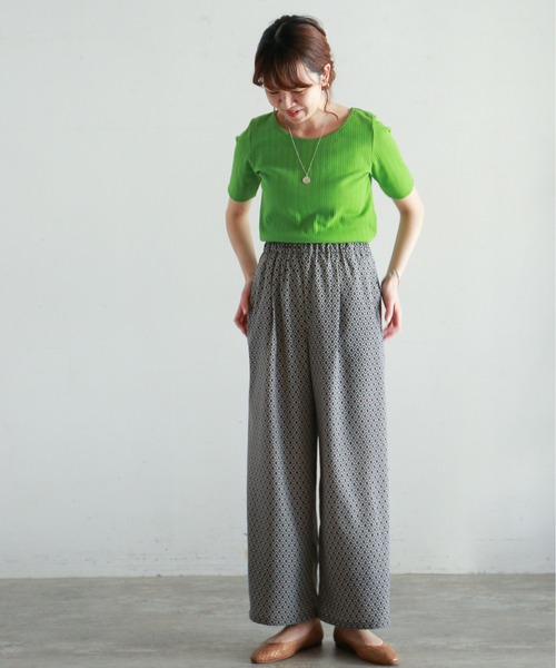 ★美品 NOMBRE IMPAIR ノンブルアンペール パンツ カジュアル S NOMBRE IMPAIR（ノンブルアンペール）の「オリエンタルパターン