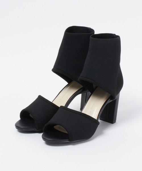 Tiara（ティアラ）の「ニットブーツサンダル（サンダル・レディース・ブラック/ベージュ・23.0cm/24.0cm）」の9枚目の写真