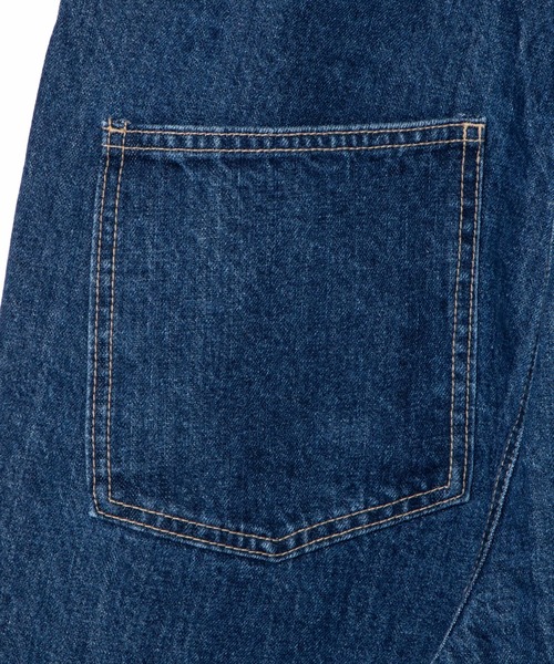 WEGO（ウィゴー）の「WEGO/【XS～Lサイズ】デニムオーバーオール（サロペット/オーバーオール・レディース・ホワイト/ナチュラル/インディゴブルー/コバルトブルー/その他1/ブラック系その他/その他2・X-SMALL/SMALL/MEDIUM/LARGE）」の12枚目の写真