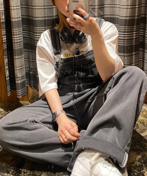 WEGO/【XS～Lサイズ】デニムオーバーオール（サロペット