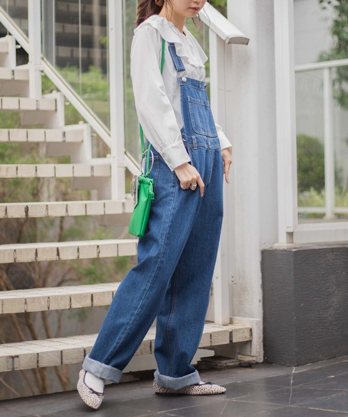 WEGO/【XS～Lサイズ】デニムオーバーオール（サロペット