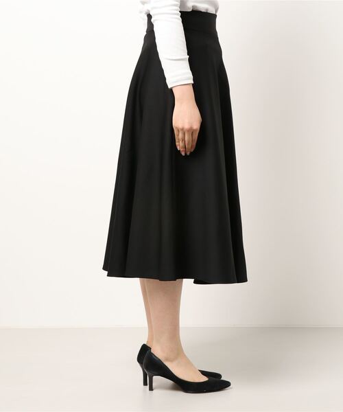 美品　PRADA／プラダ　 コットンレースフレアスカート　ミモレ丈　L L相当 美品 PRADA／プラダ コットンレースフレアスカート ミモレ丈 L L