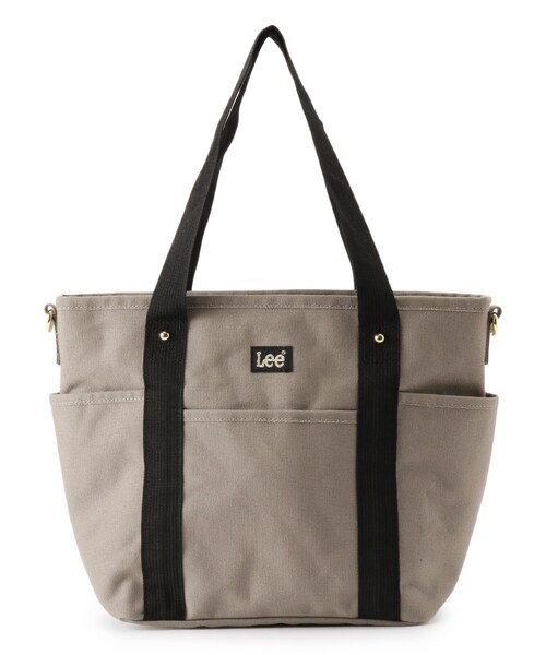 Lee（リー）の「◆Lee キャンパスPVC2WAYトート（トートバッグ・レディース・ブラック/ダークグレー/ライトベージュ/ピンク系・00）」の3枚目の写真