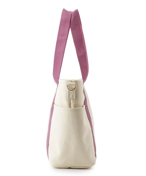 Lee（リー）の「◆Lee キャンパスPVC2WAYトート（トートバッグ・レディース・ブラック/ダークグレー/ライトベージュ/ピンク系・00）」の13枚目の写真