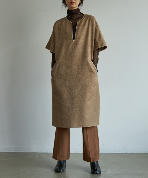 VACANCY（ヴァカンシー）の「ペイズリー柄ワンピース（ワンピース・レディース・グリーン/モカ/ナチュラル・FREE）」の3枚目の写真
