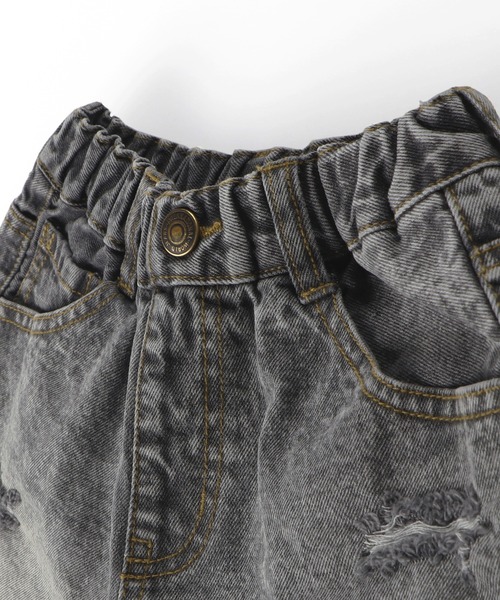 RADCHAP(ラッドチャップ)の「ダメージ加工デニムショートパンツ(デニムパンツ・キッズ・サックスブルー/グレー・120cm/130cm/140cm/150cm/90cm/100cm/110cm)」の12枚目の写真