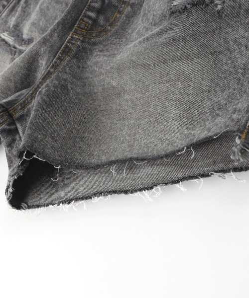 RADCHAP(ラッドチャップ)の「ダメージ加工デニムショートパンツ(デニムパンツ・キッズ・サックスブルー/グレー・120cm/130cm/140cm/150cm/90cm/100cm/110cm)」の20枚目の写真