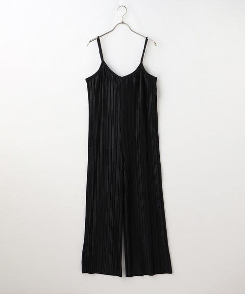 Honeys(ハニーズ)の「プリーツオールインワン(つなぎ/オールインワン・レディース・ブラック/カーキ/モカ/グレイッシュベージュ・S/M/L)」の12枚目の写真