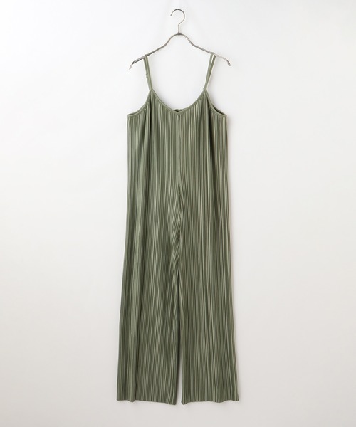 Honeys(ハニーズ)の「プリーツオールインワン(つなぎ/オールインワン・レディース・ブラック/カーキ/モカ/グレイッシュベージュ・S/M/L)」の18枚目の写真