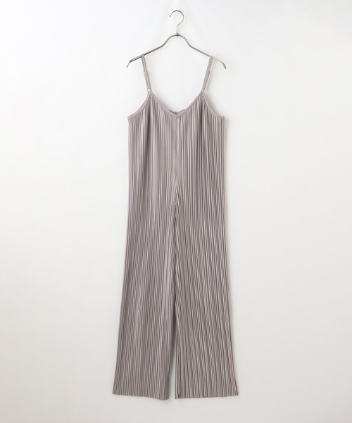 Honeys(ハニーズ)の「プリーツオールインワン(つなぎ/オールインワン・レディース・ブラック/カーキ/モカ/グレイッシュベージュ・S/M/L)」の14枚目の写真