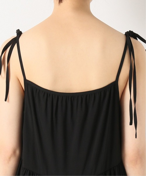 Charles Chaton（シャルルシャトン）の「ティアードキャミドレス（ワンピース・レディース・ホワイト/ブラック・FREE）」の3枚目の写真