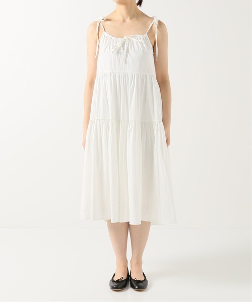 Charles Chaton（シャルルシャトン）の「ティアードキャミドレス（ワンピース・レディース・ホワイト/ブラック・FREE）」の7枚目の写真
